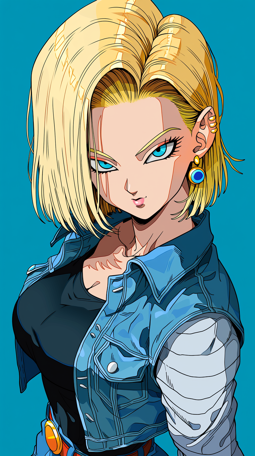 fond d'écran Android 18 iphone 14 télécharger gratuit