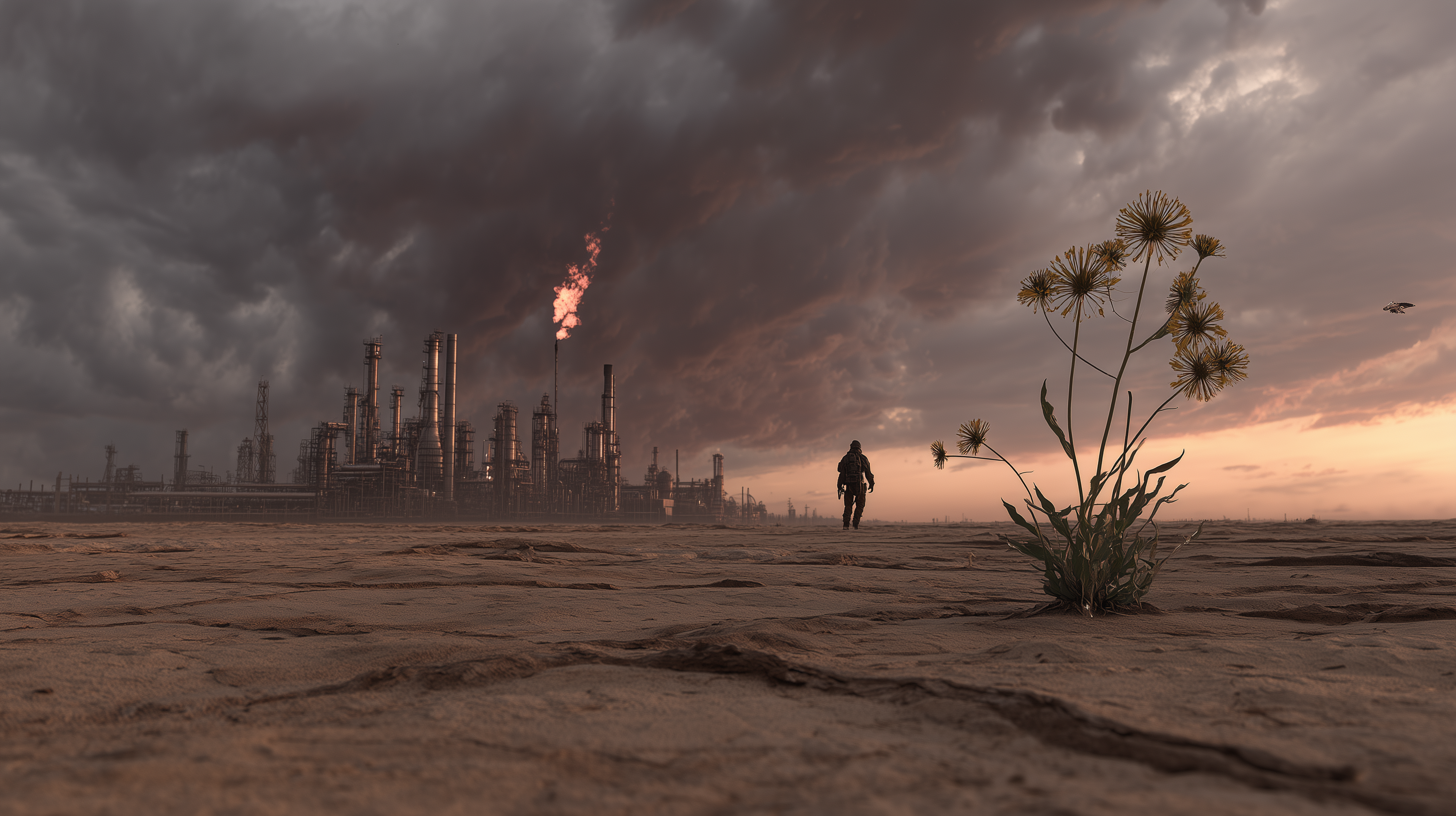 fond d'écran Terre en friche 4k 2560x1440 téléchargement gratuit