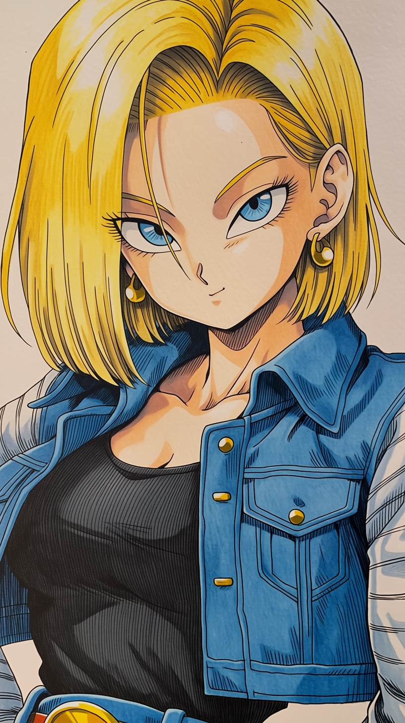 fond d'écran Android 18 iphone 16 gratuit