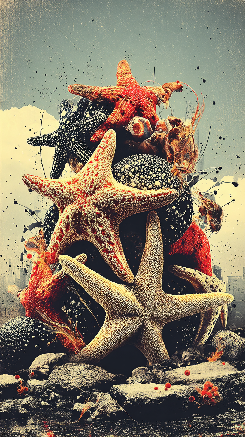 fond d'écran Étoile de mer iphone 14 gratuit