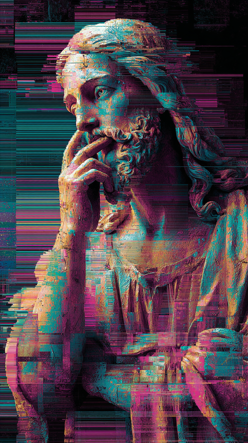 fond d'écran glitch iphone 8 gratuit