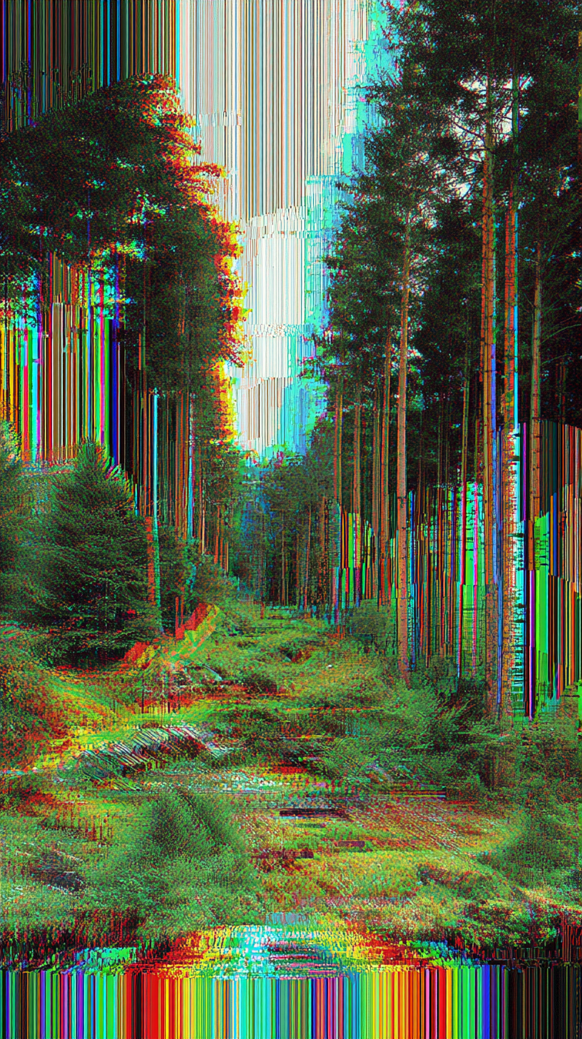 fond d'écran glitch iphone 7 gratuit