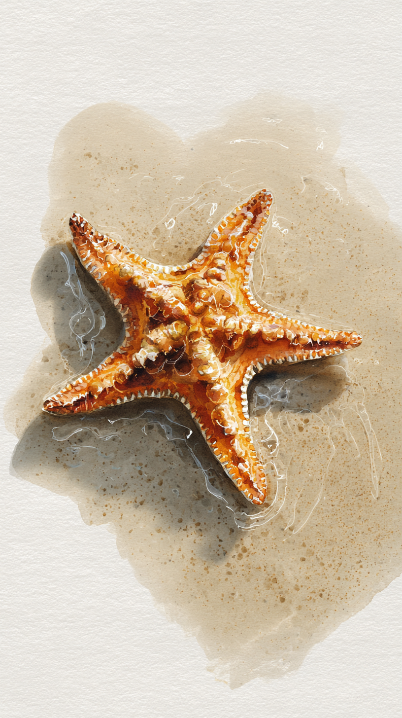 fond d'écran Étoile de mer pour tablette android gratuit