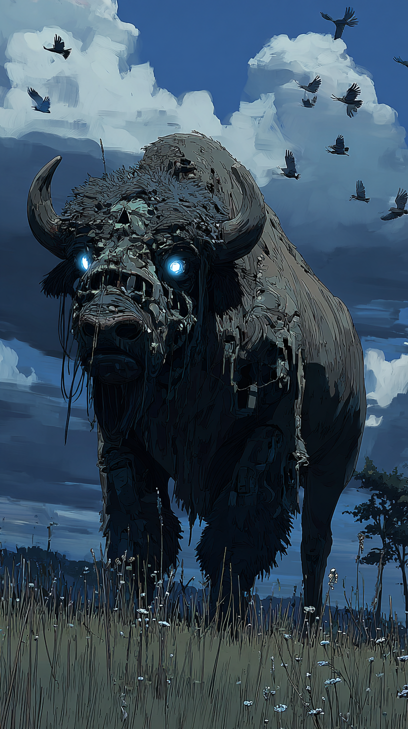 fond d'écran Bison téléphone Asus télécharger gratuit