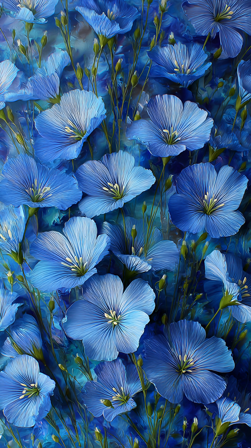 fond d'écran Linum lewisii téléphone Huawei télécharger gratuit