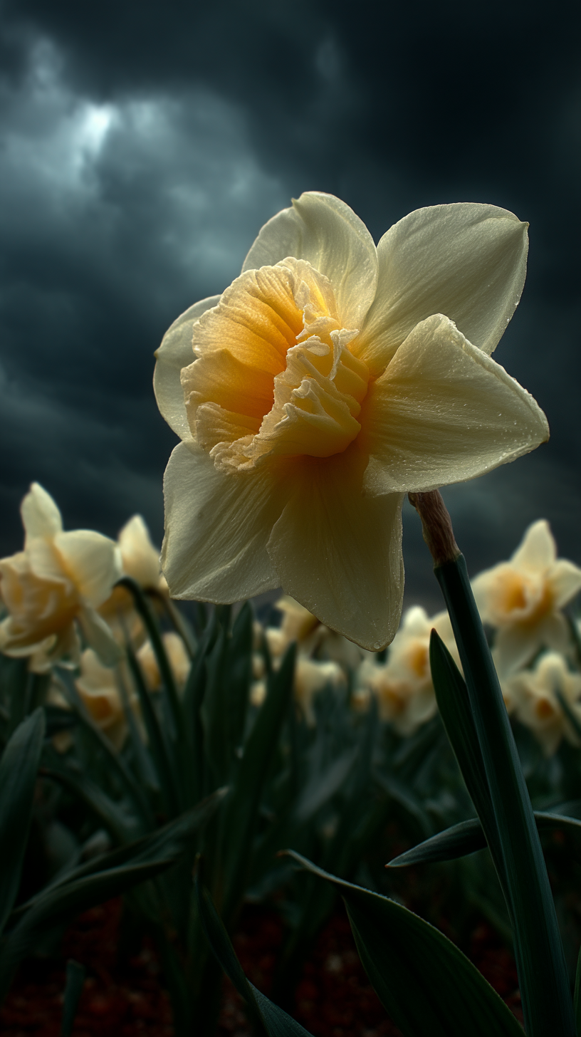 fond d'écran Narcissus tazetta iphone 15 pro max 4k gratuit