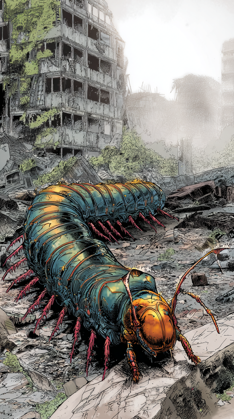 fond d'écran Chilopoda iphone 16 pro max gratuit