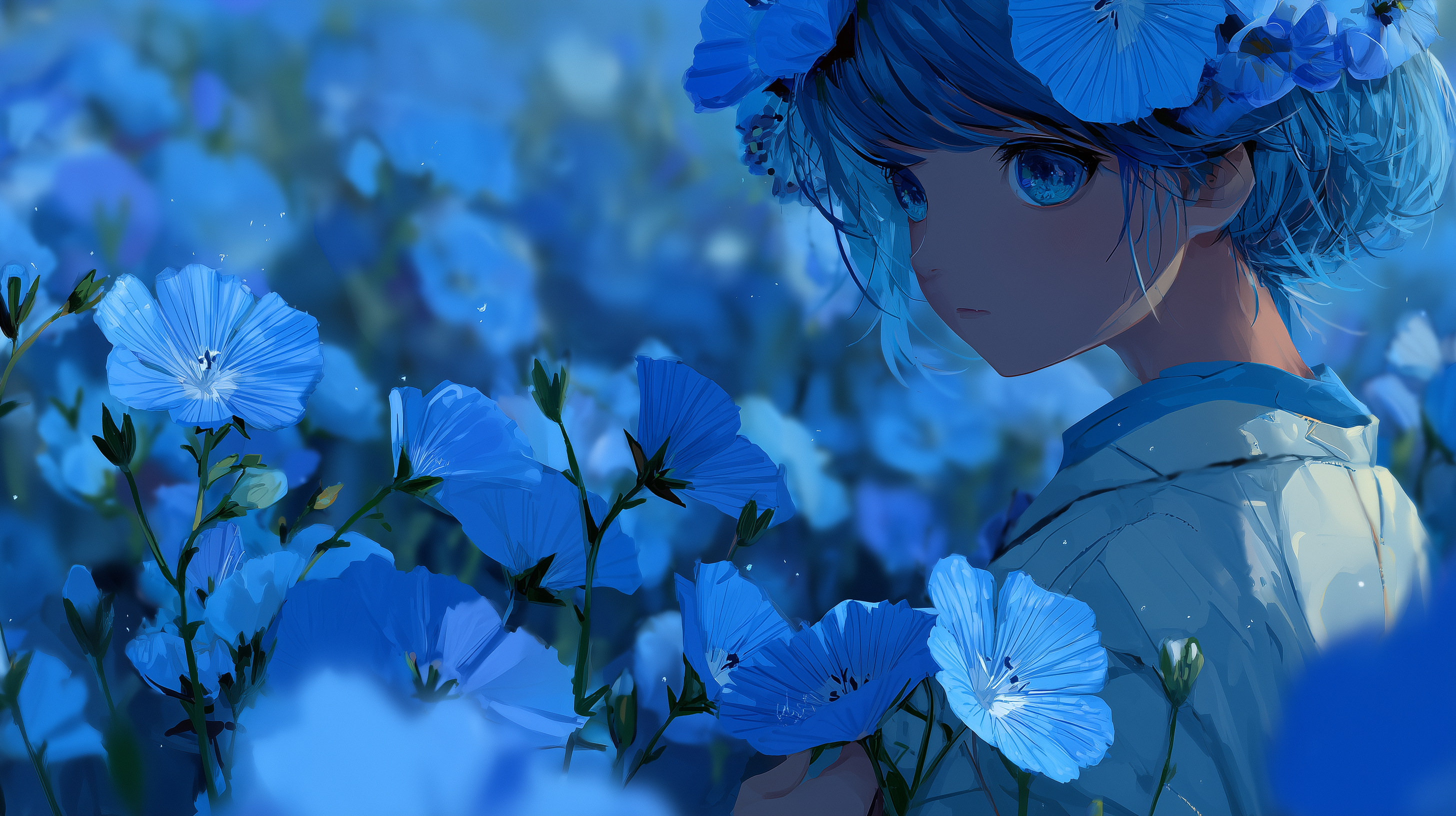 fond d'écran Linum lewisii 5k téléchargement gratuit