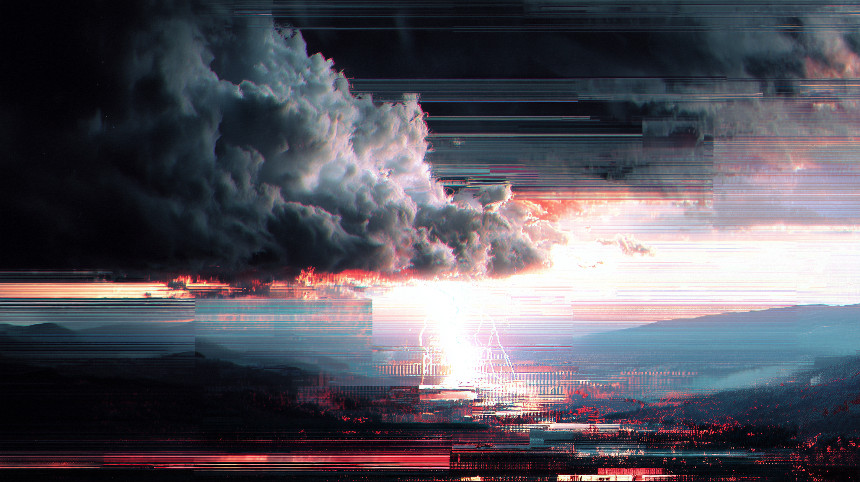 fond d'écran glitch mac book téléchargement gratuit