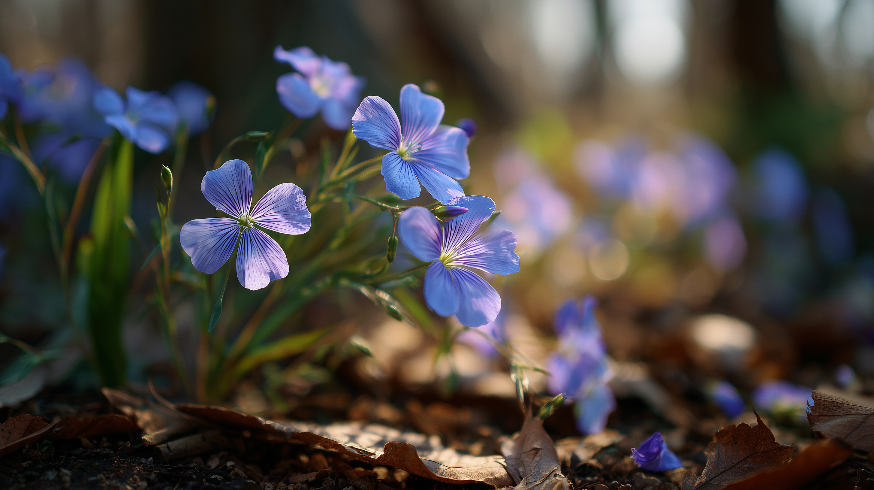 fond d'écran Linum lewisii 4k 1920x1080 téléchargement gratuit
