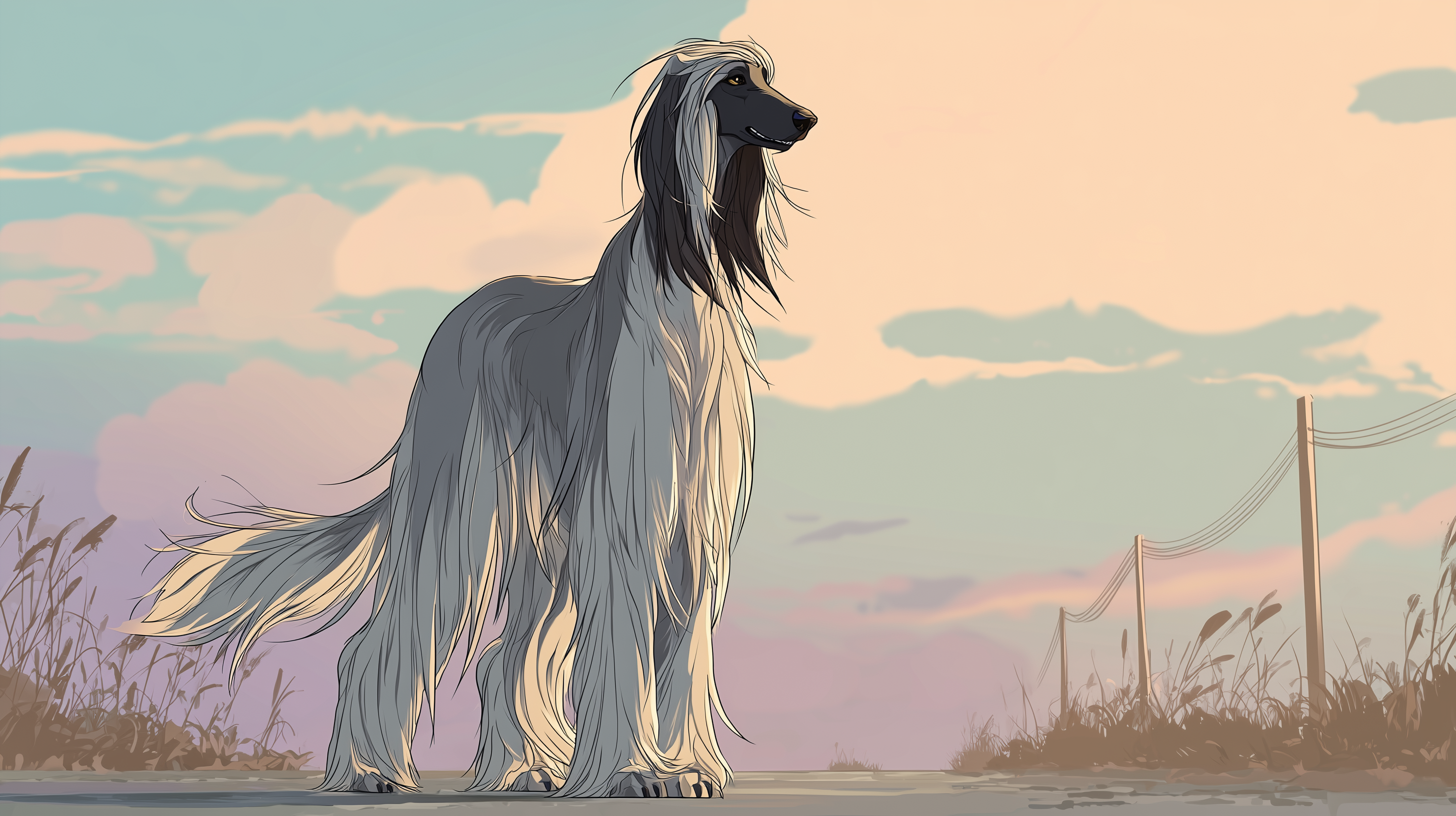 fond d'écran Lévrier afghan Lenovo téléchargement gratuit