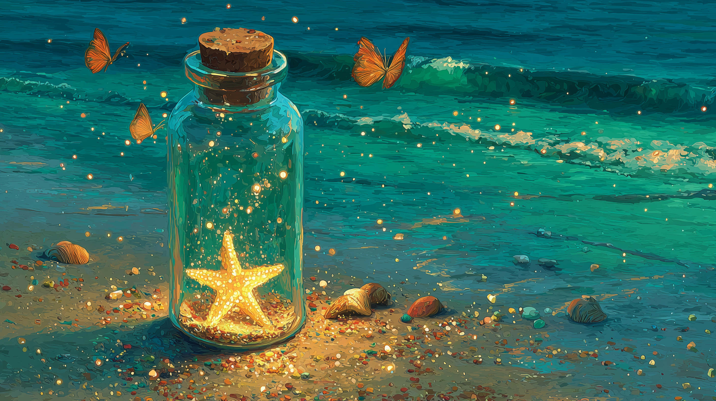 fond d'écran Étoile de mer 1920x1200 téléchargement gratuit