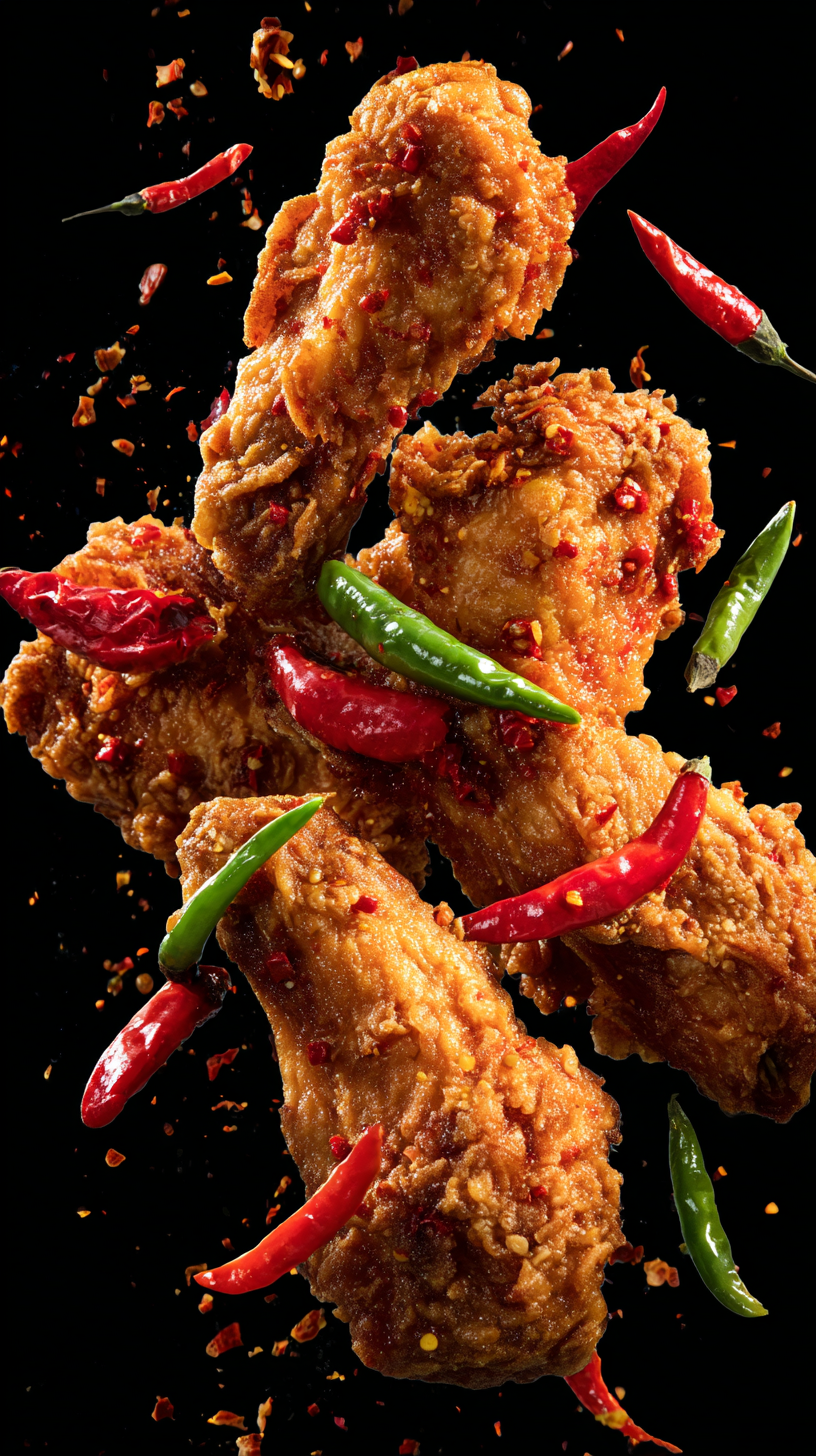 fond d'écran Poulet frit iphone 17 pro gratuit