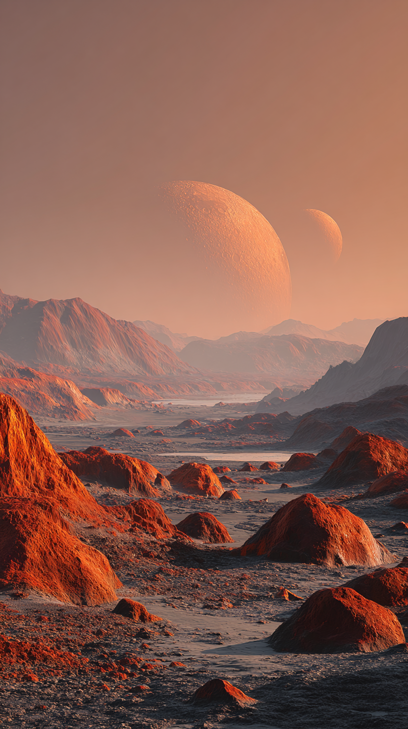fond d'écran Mars iphone 17 gratuit