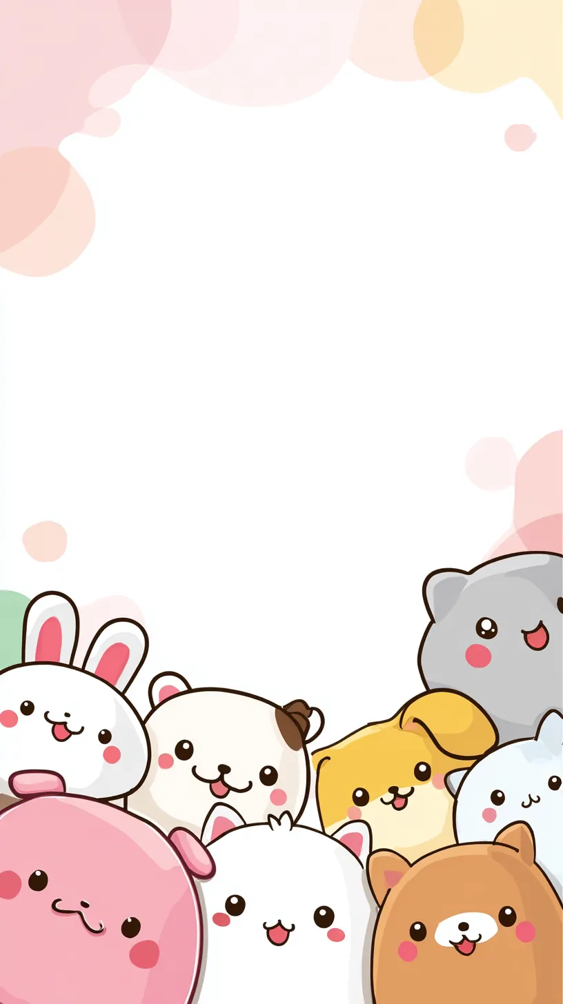 fond d'écran Kawaii Pastel updated iphone 15 4k gratuit