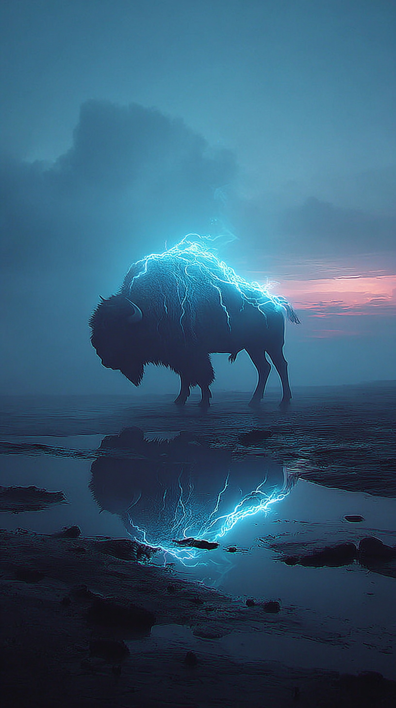 fond d'écran Bison de téléphone télécharger gratuit