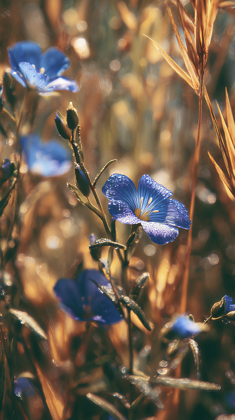 fond d'écran Linum lewisii iphone 15 pro gratuit