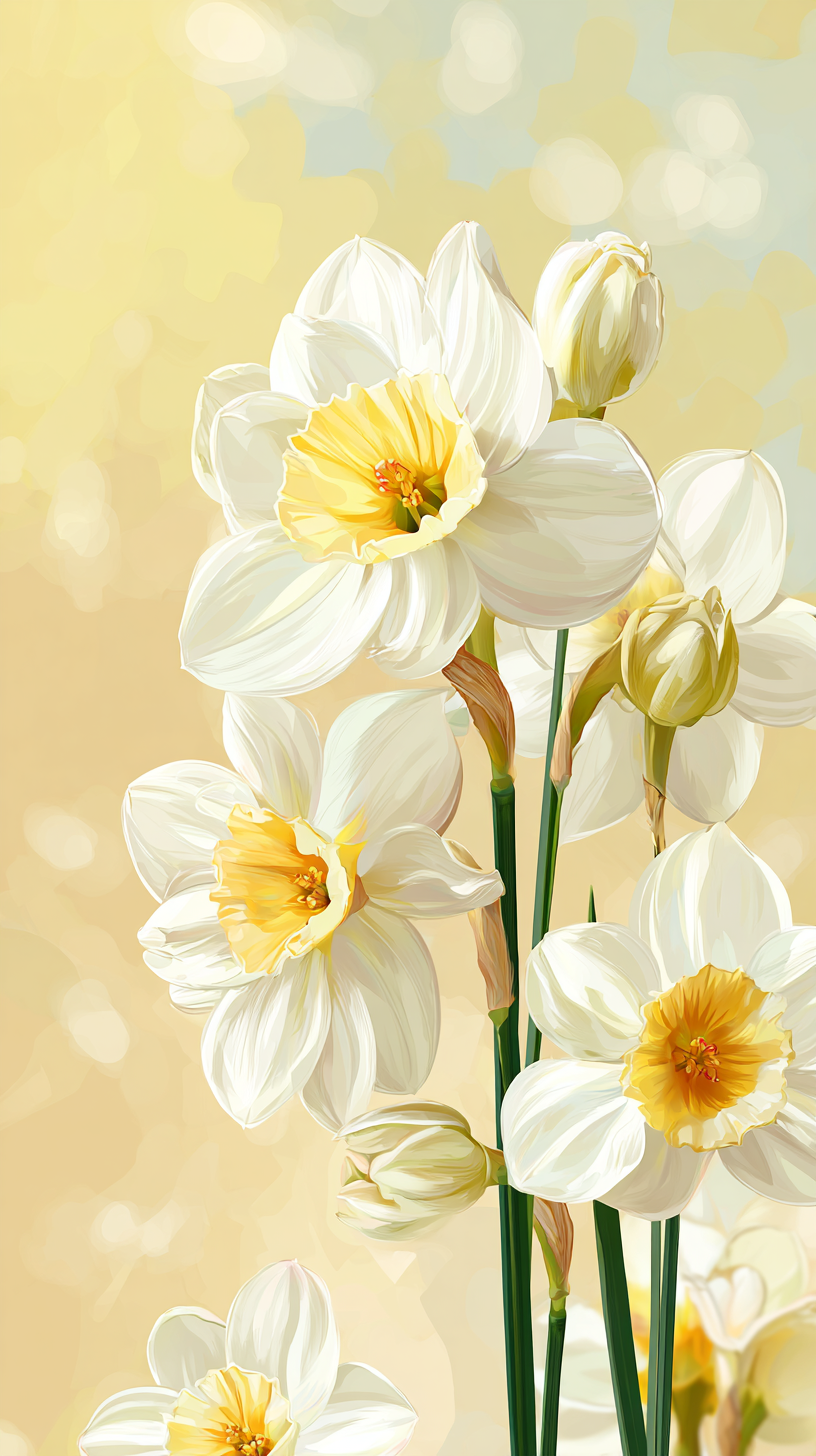 fond d'écran Narcissus tazetta iphone 17 gratuit