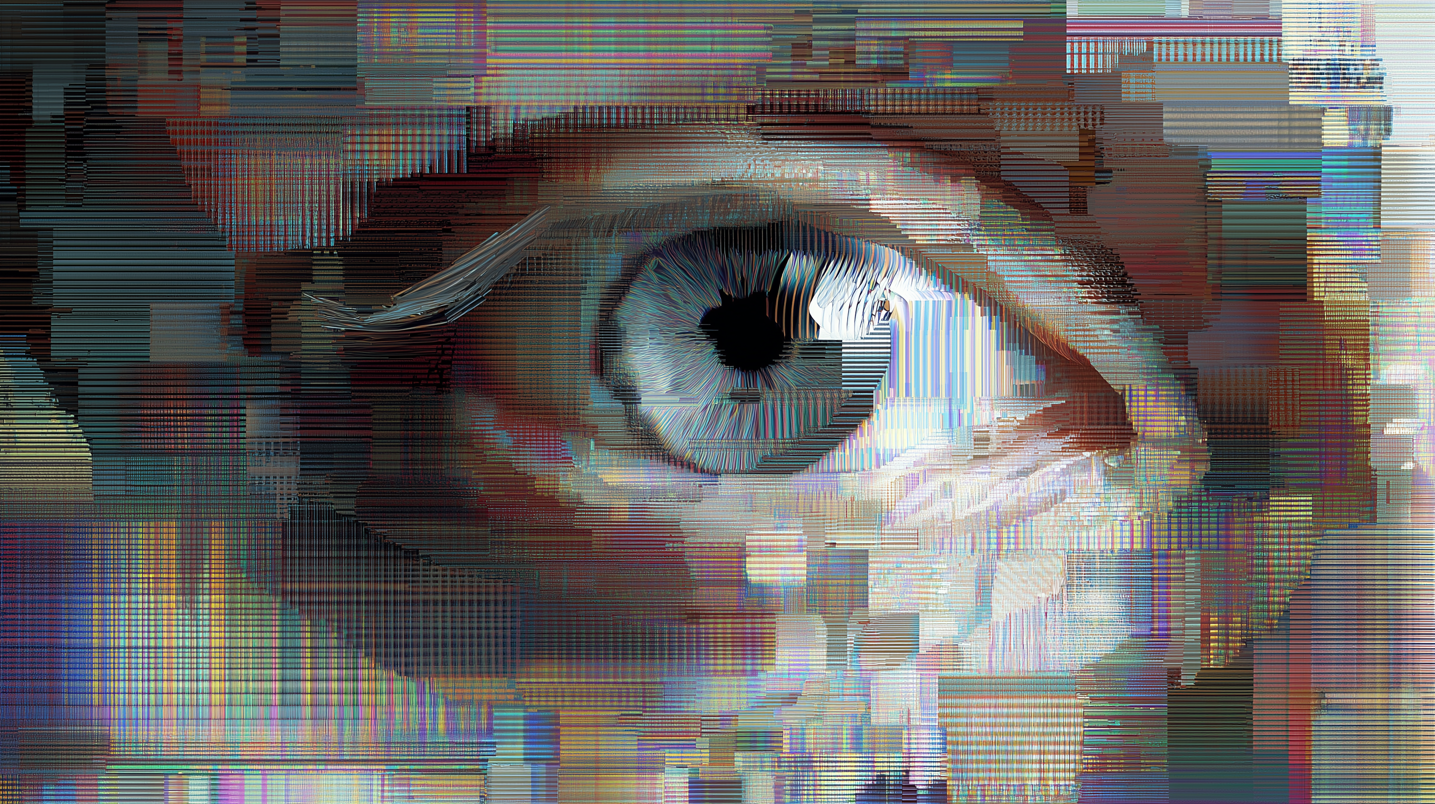 fond d'écran glitch windows 11 ultra hd téléchargement gratuit