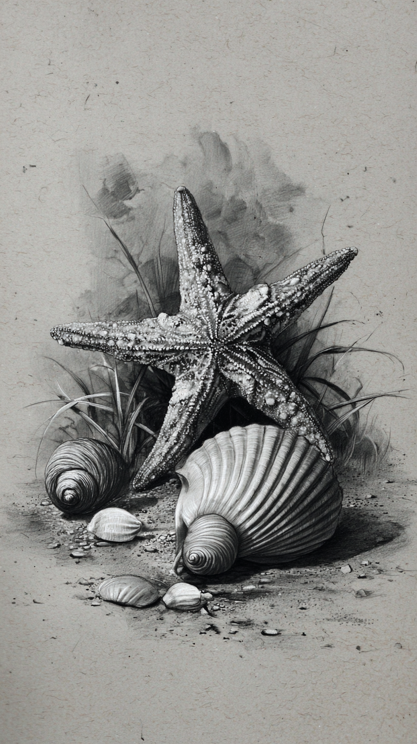 fond d'écran Étoile de mer iphone 17 pro gratuit