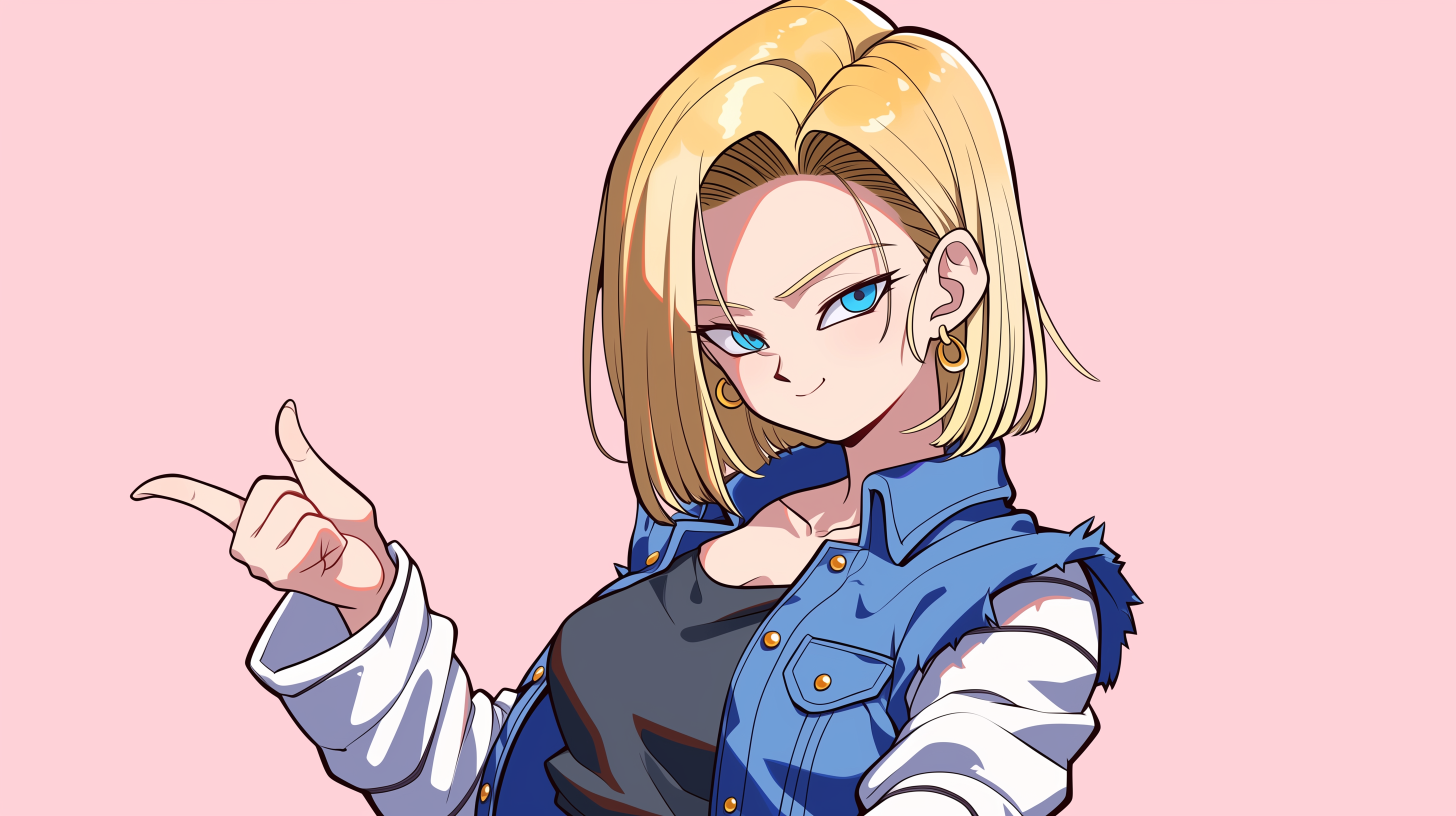 fond d'écran Android 18 4k 1920x1080 téléchargement gratuit