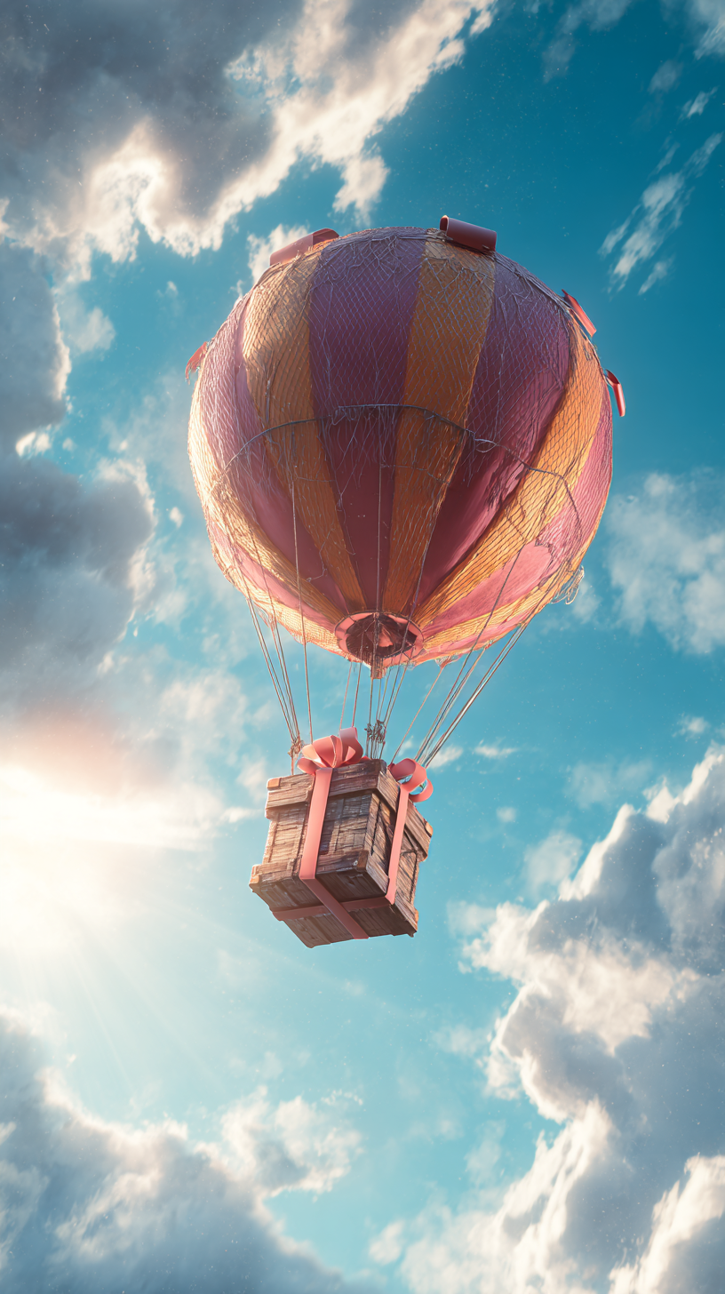 fond d'écran montgolfière iphone 17 gratuit