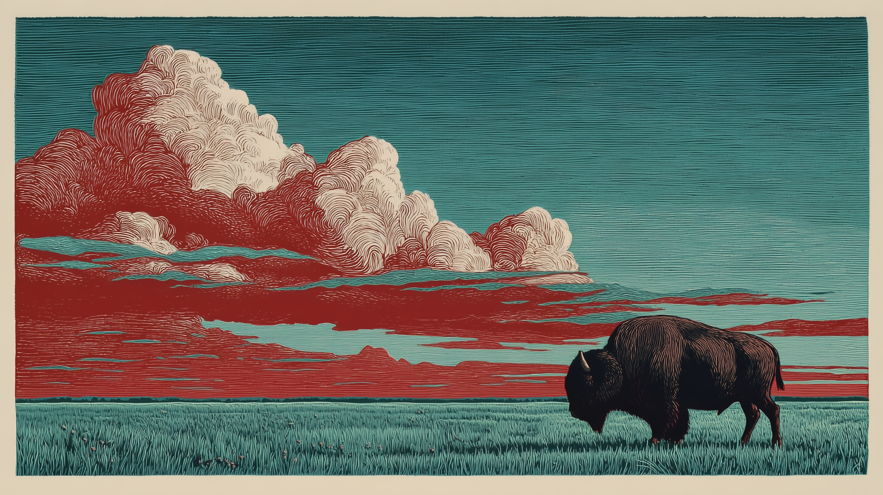 fond d'écran Bison pour pc portable téléchargement gratuit