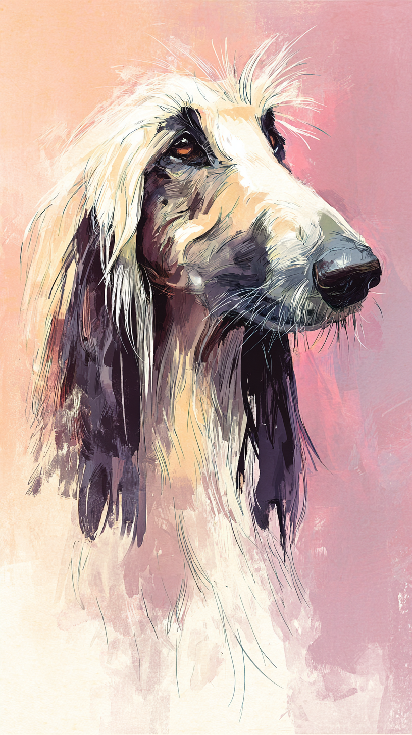 fond d'écran Lévrier afghan téléphone Asus télécharger gratuit