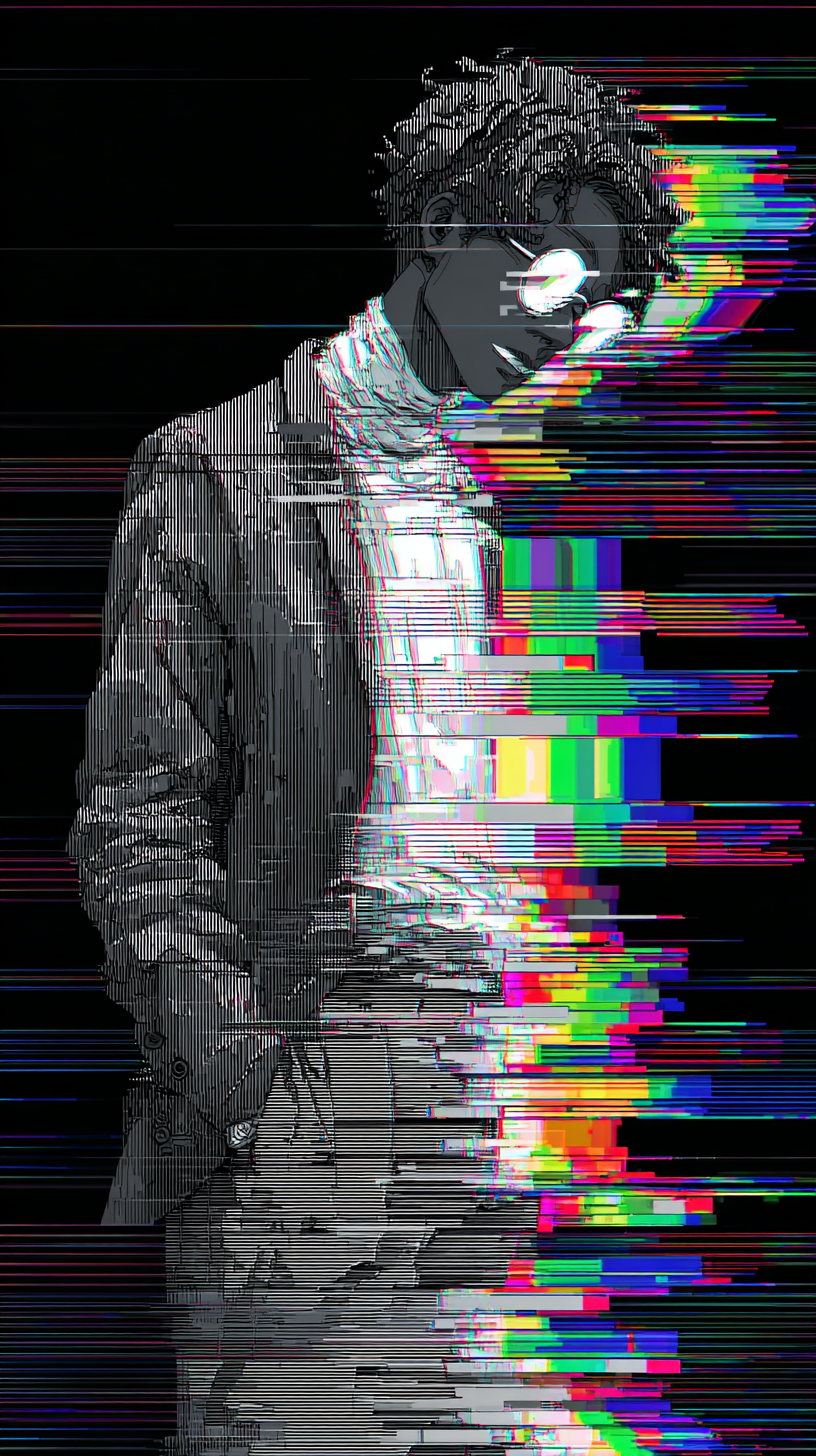 fond d'écran glitch iphone 11 gratuit