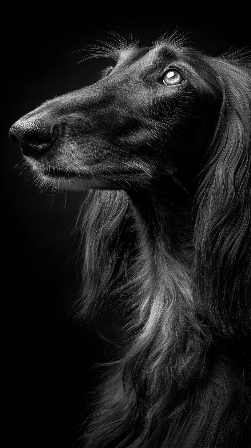 fond d'écran Lévrier afghan iphone 17 pro max gratuit