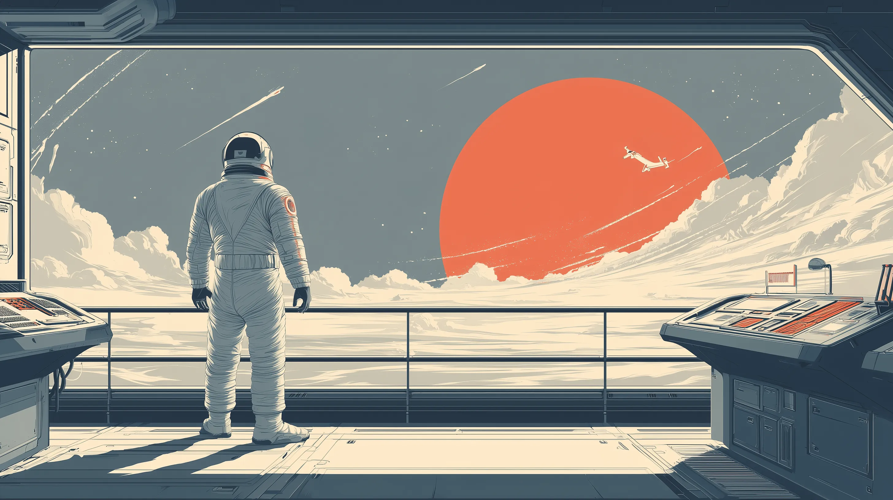 Sfondo con astronauti aggiornato in alta qualità, download gratuito.