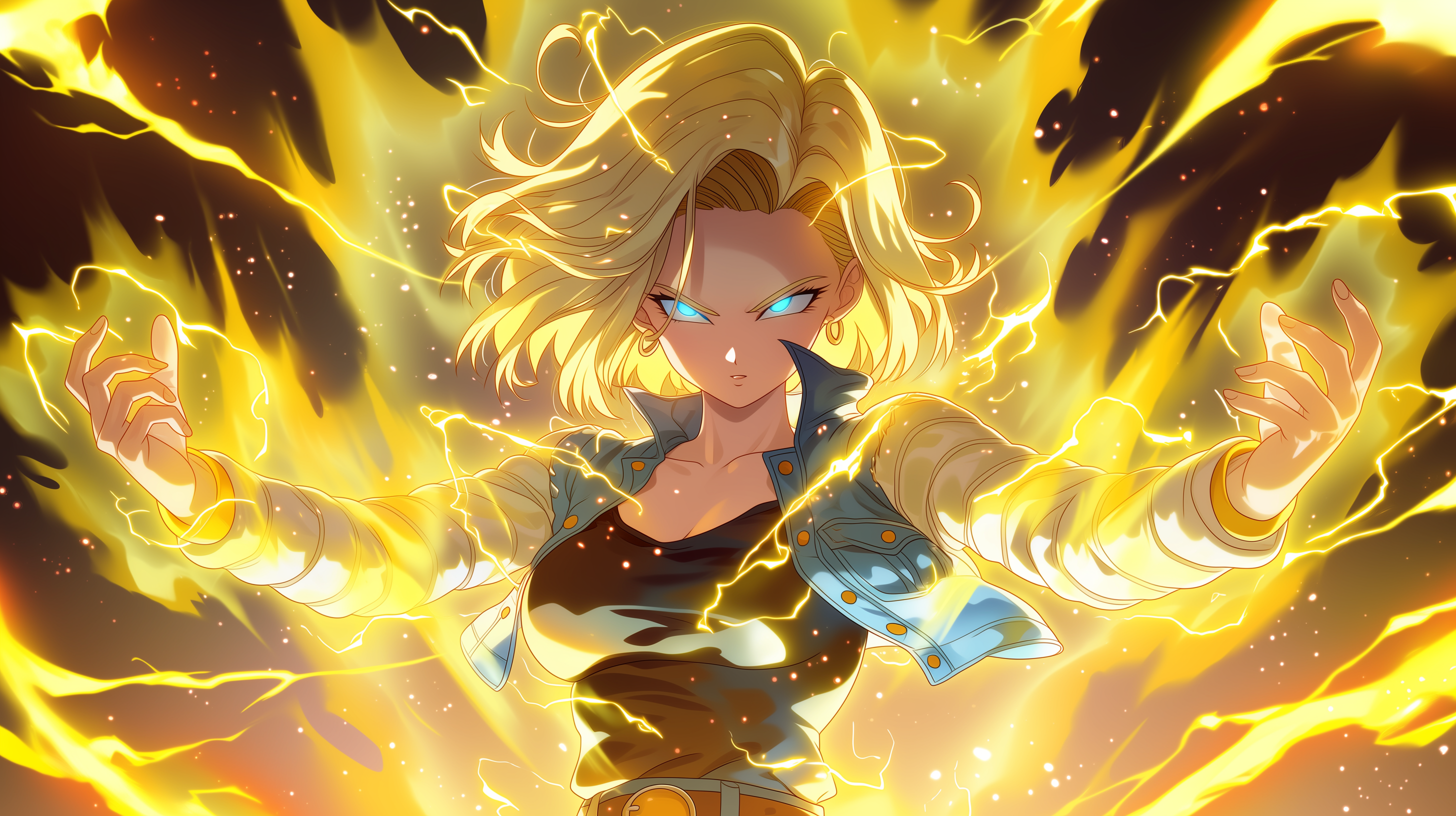 fond d'écran Android 18 pc 3840x2160 téléchargement gratuit