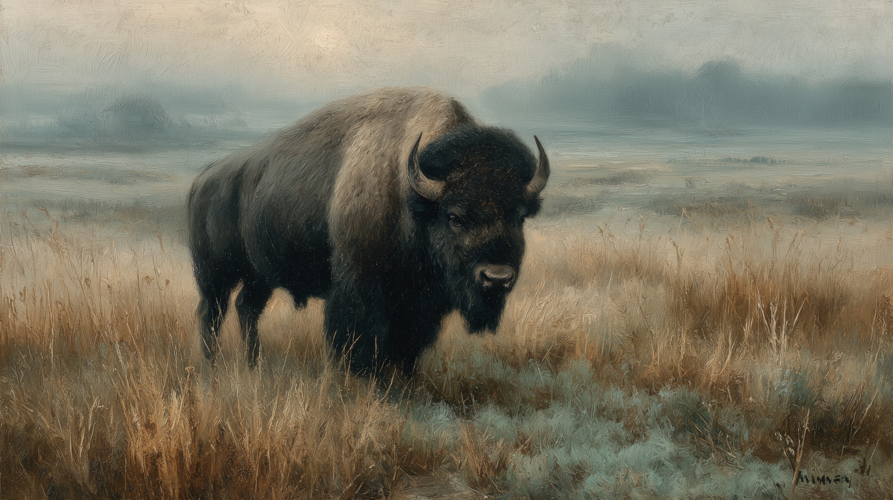 fond d'écran Bison ultra hd 4k téléchargement gratuit