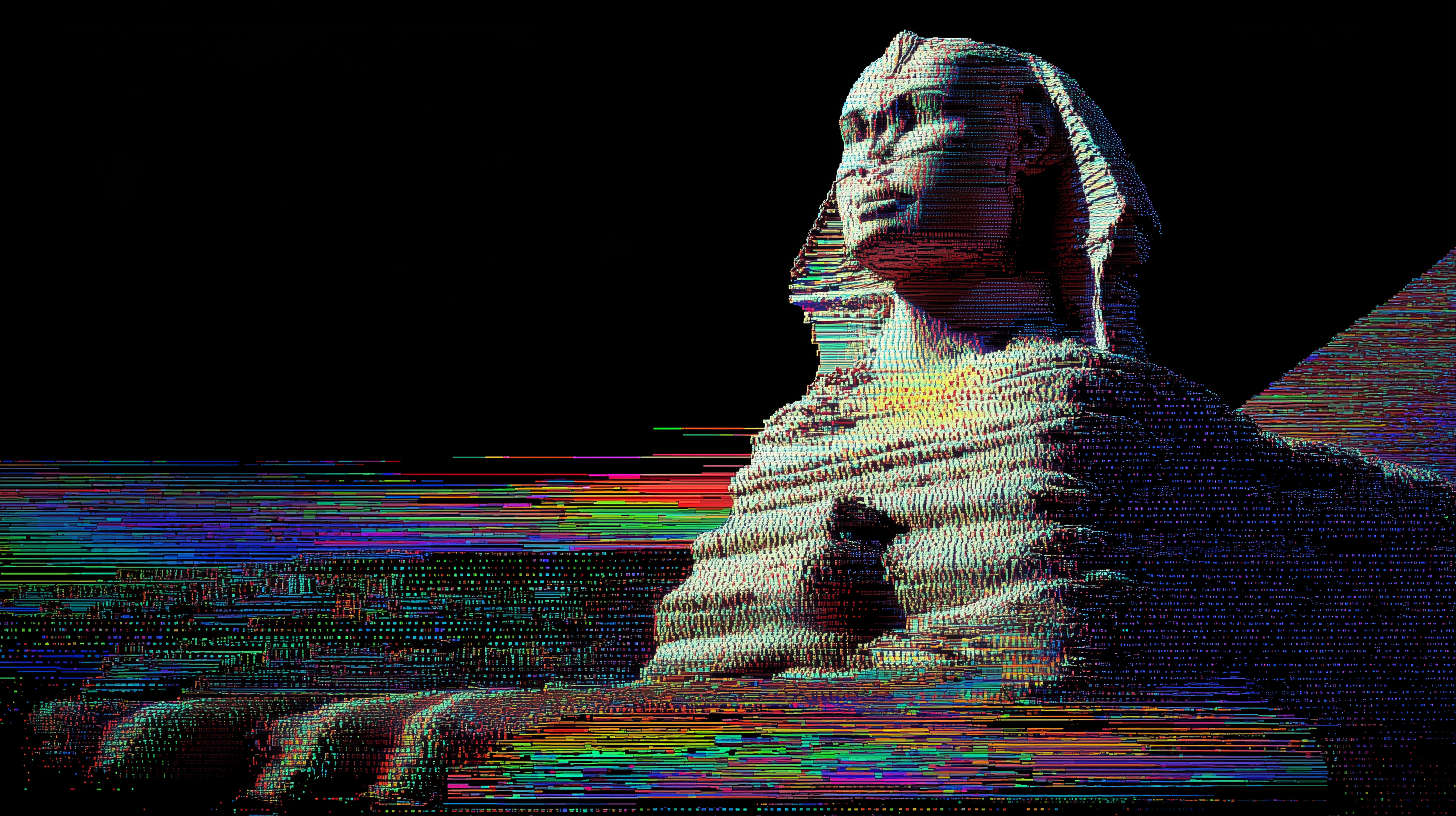 fond d'écran glitch haute définition téléchargement gratuit