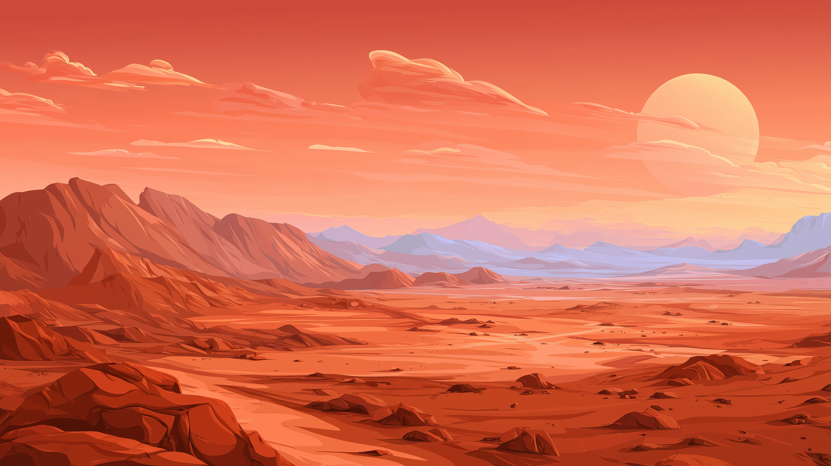 fond d'écran Mars 1440p hd téléchargement gratuit