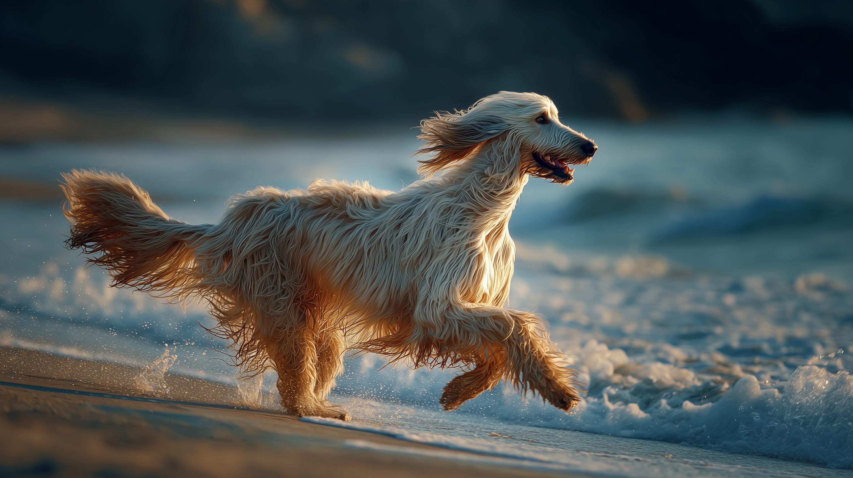 fond d'écran Lévrier afghan 1920x1080 gratuit téléchargement gratuit