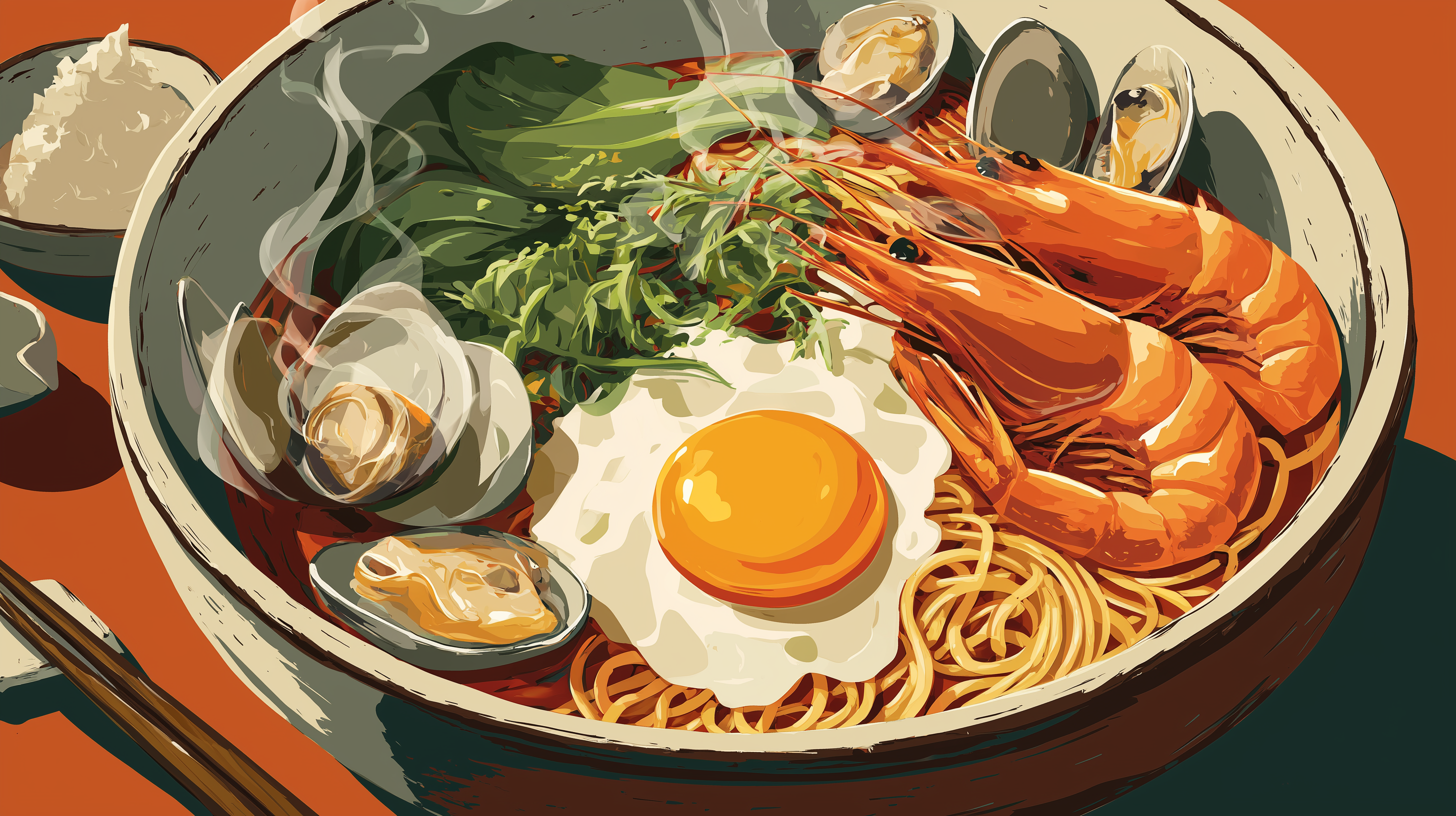 fond d'écran Rāmen 5120x2880 téléchargement gratuit