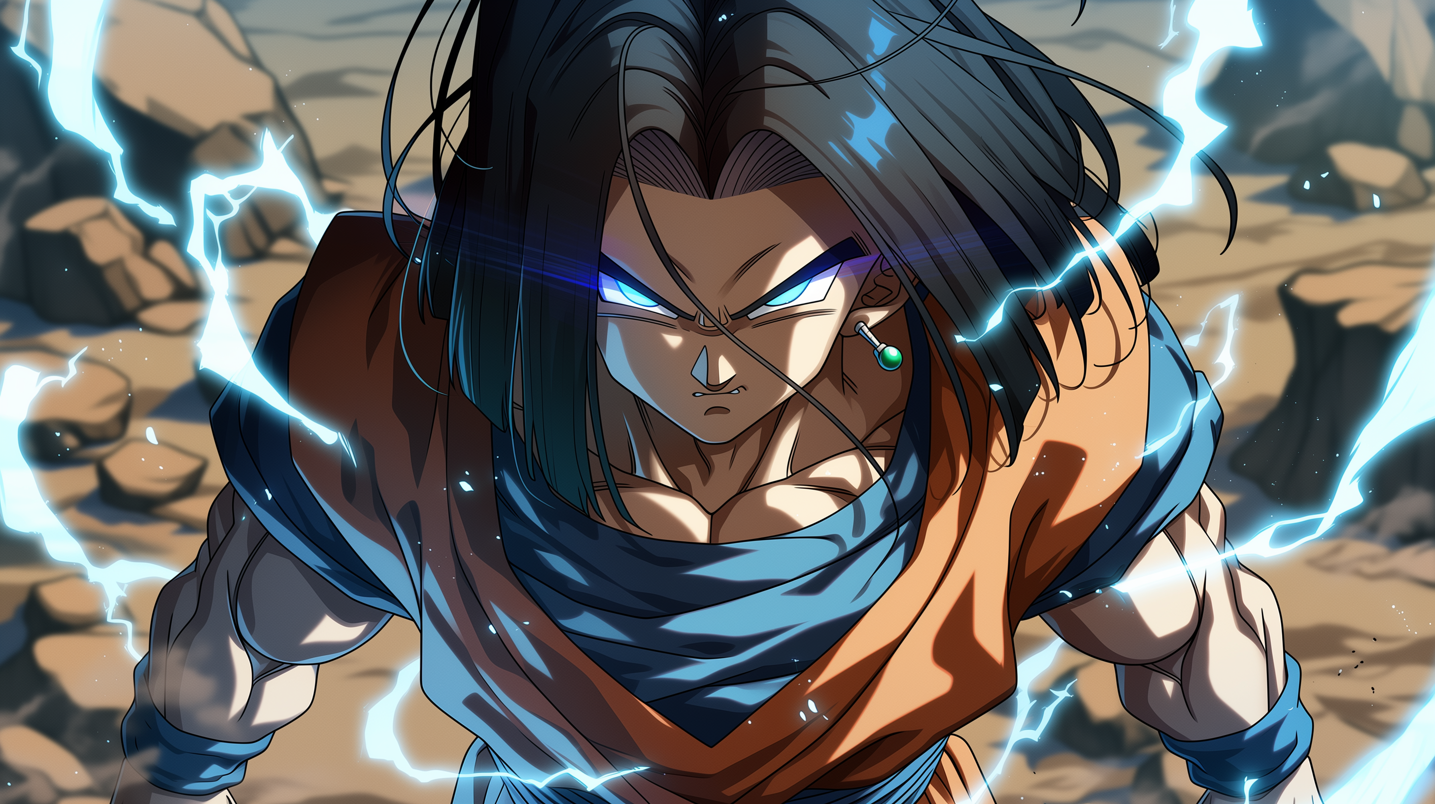 fond d'écran Android 17 pc 4k ultra hd téléchargement gratuit