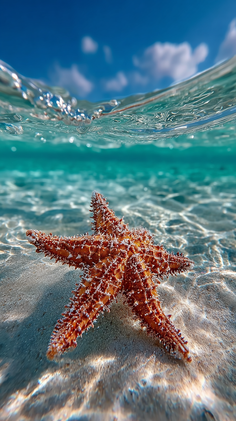 fond d'écran Étoile de mer iphone original gratuit
