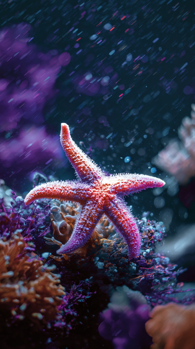 fond d'écran Étoile de mer iphone 12 télécharger gratuit