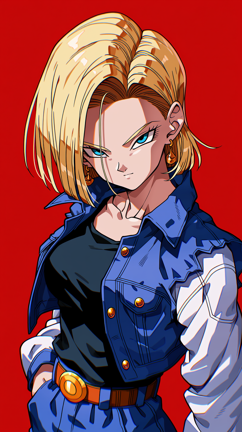 fond d'écran Android 18 téléphone samsung télécharger gratuit