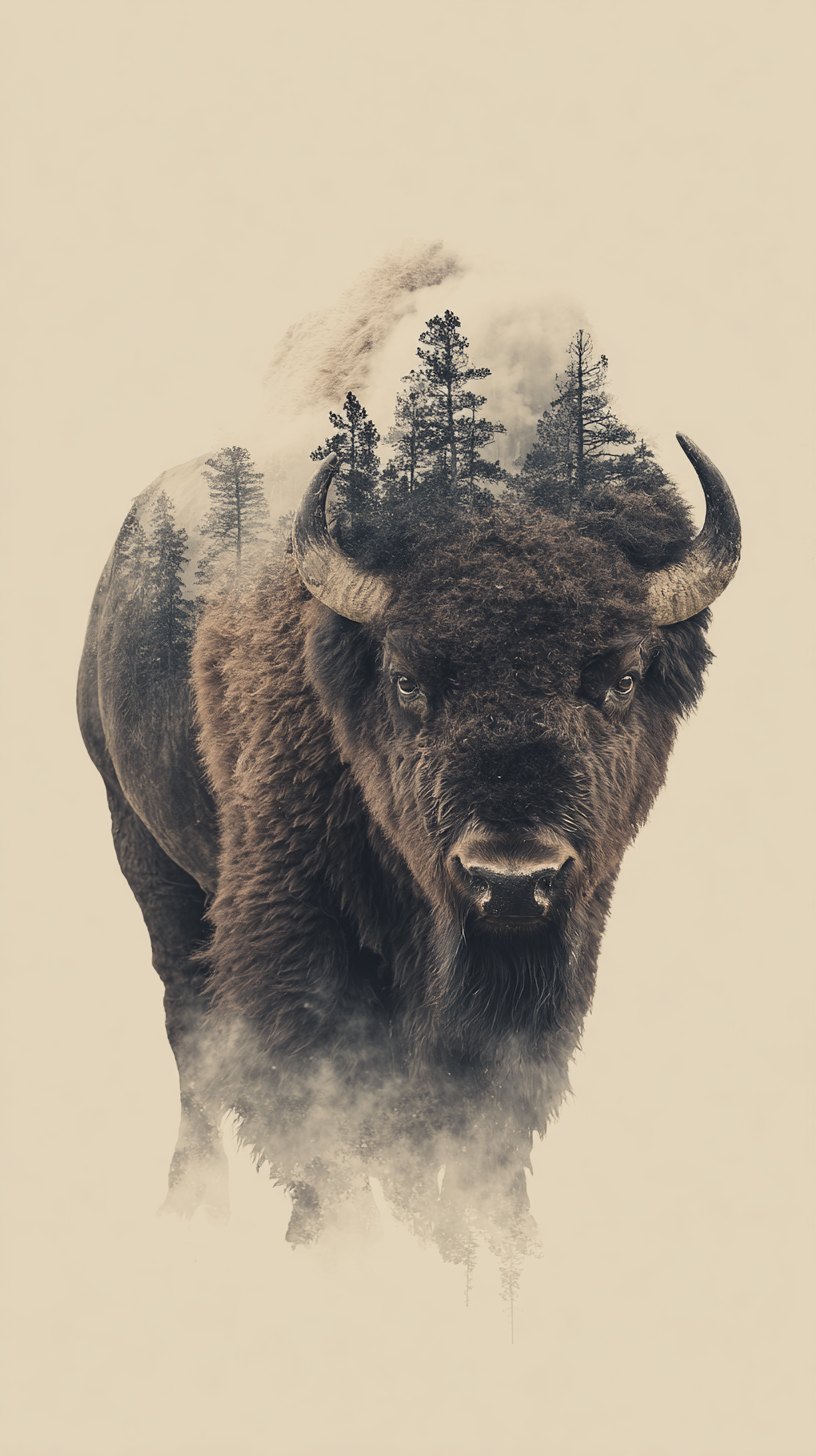 fond d'écran Bison sans filigrane pour téléphone portable samsung gratuit