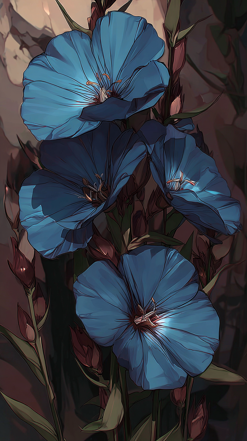 fond d'écran Linum lewisii iphone 15 pro gratuit