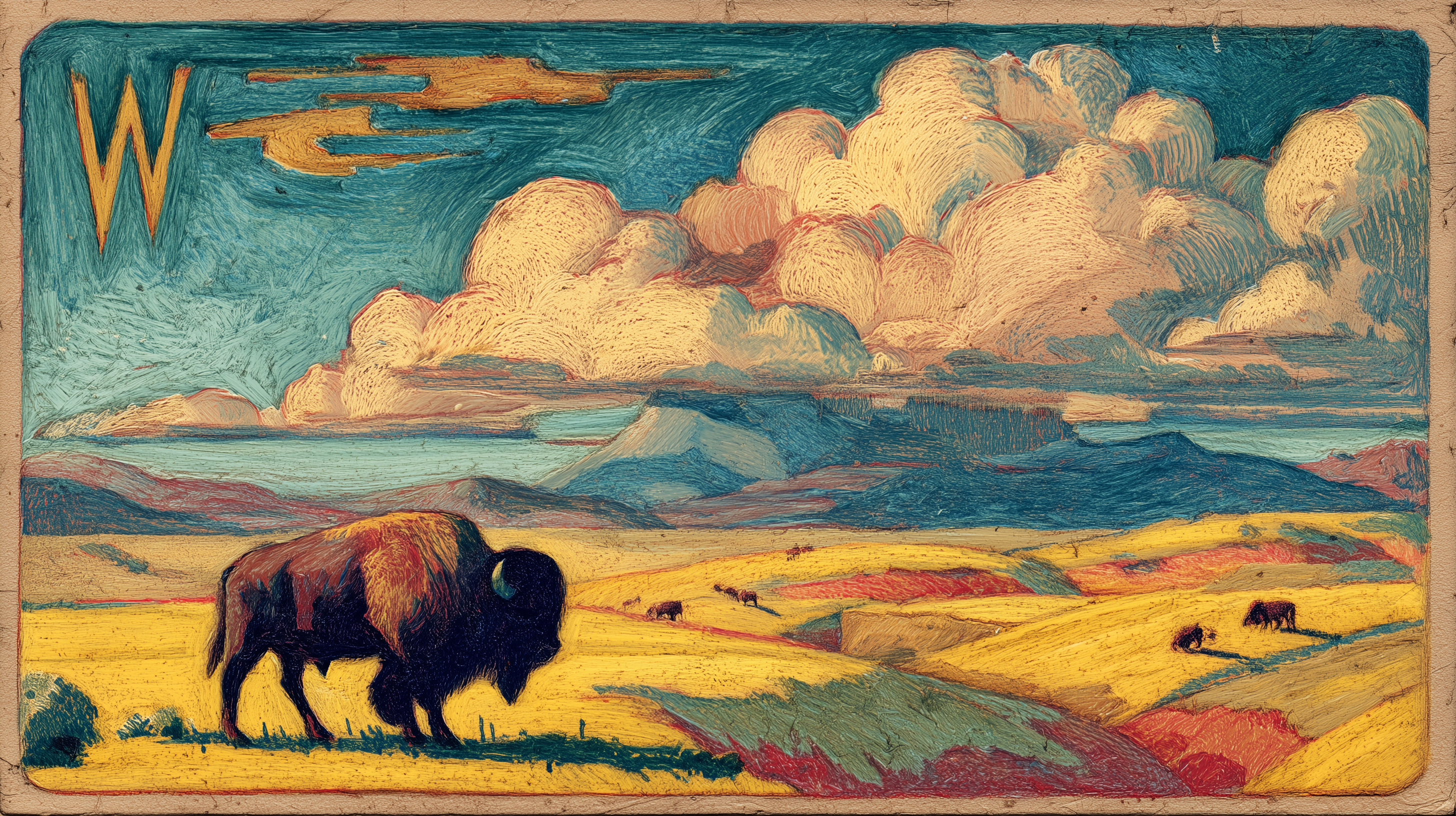 fond d'écran Bison 1920x768 téléchargement gratuit