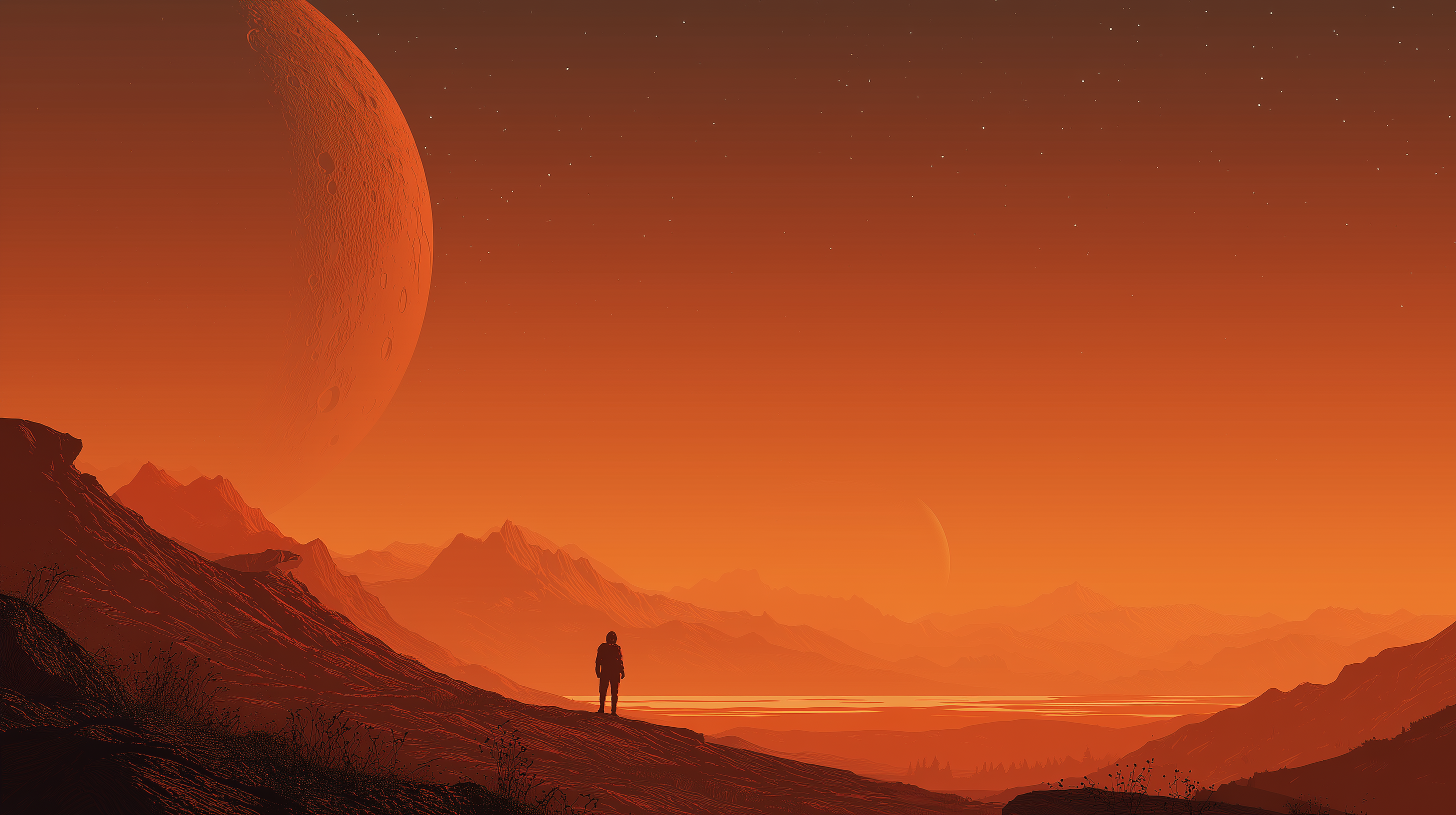 fond d'écran Mars 3000x2000 téléchargement gratuit