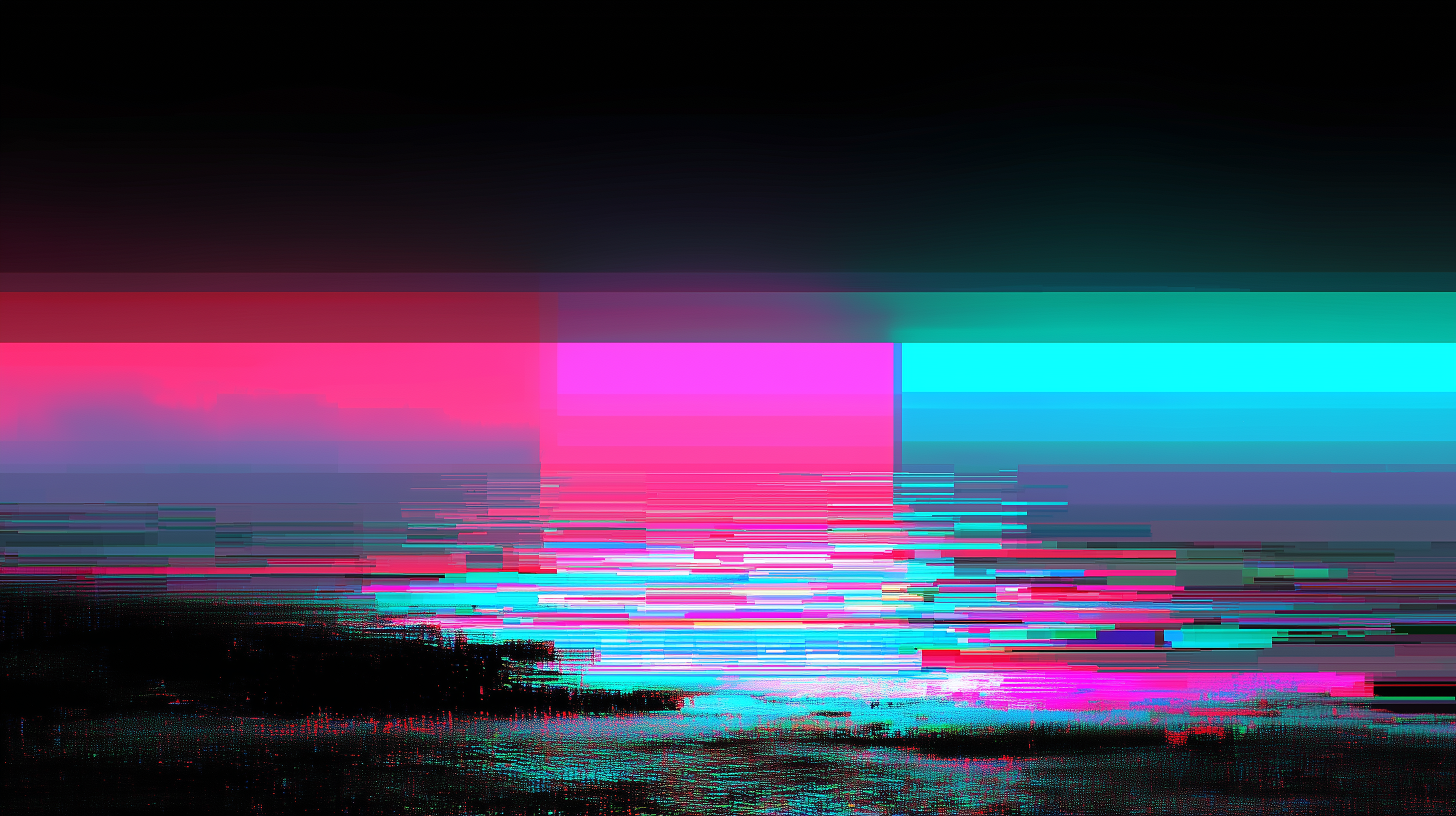 fond d'écran glitch ultra large téléchargement gratuit