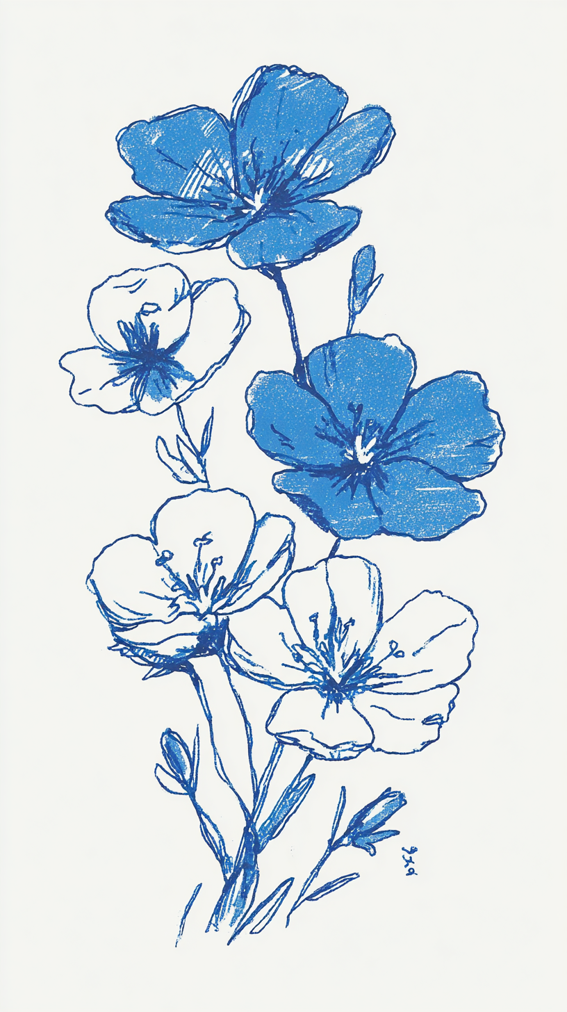 fond d'écran Linum lewisii pour iphone télécharger gratuit