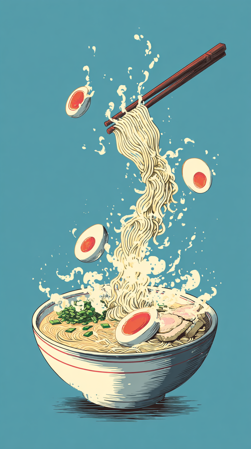 fond d'écran Rāmen iphone xr gratuit