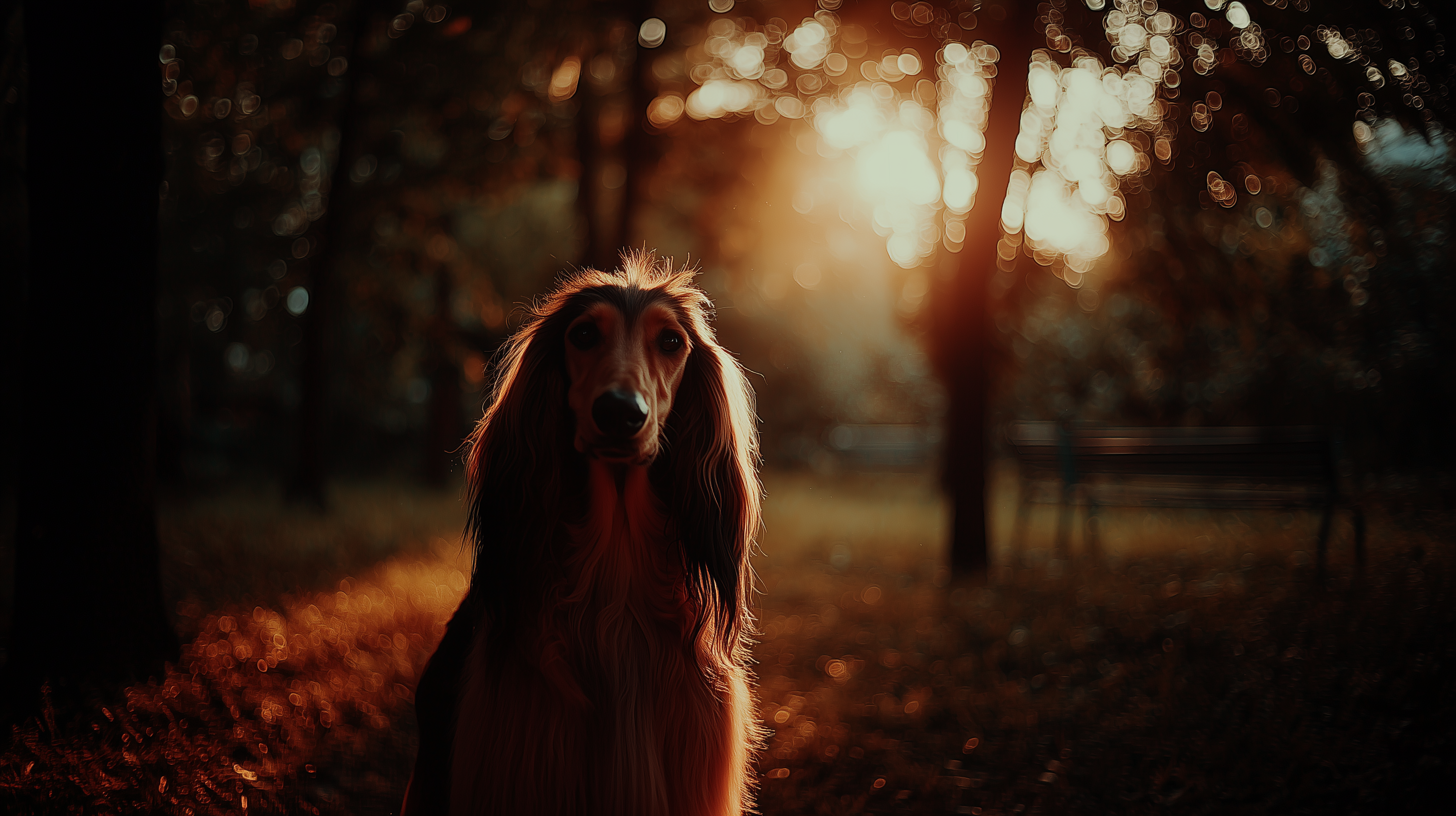 fond d'écran Lévrier afghan ultrawide 3440x1440 téléchargement gratuit