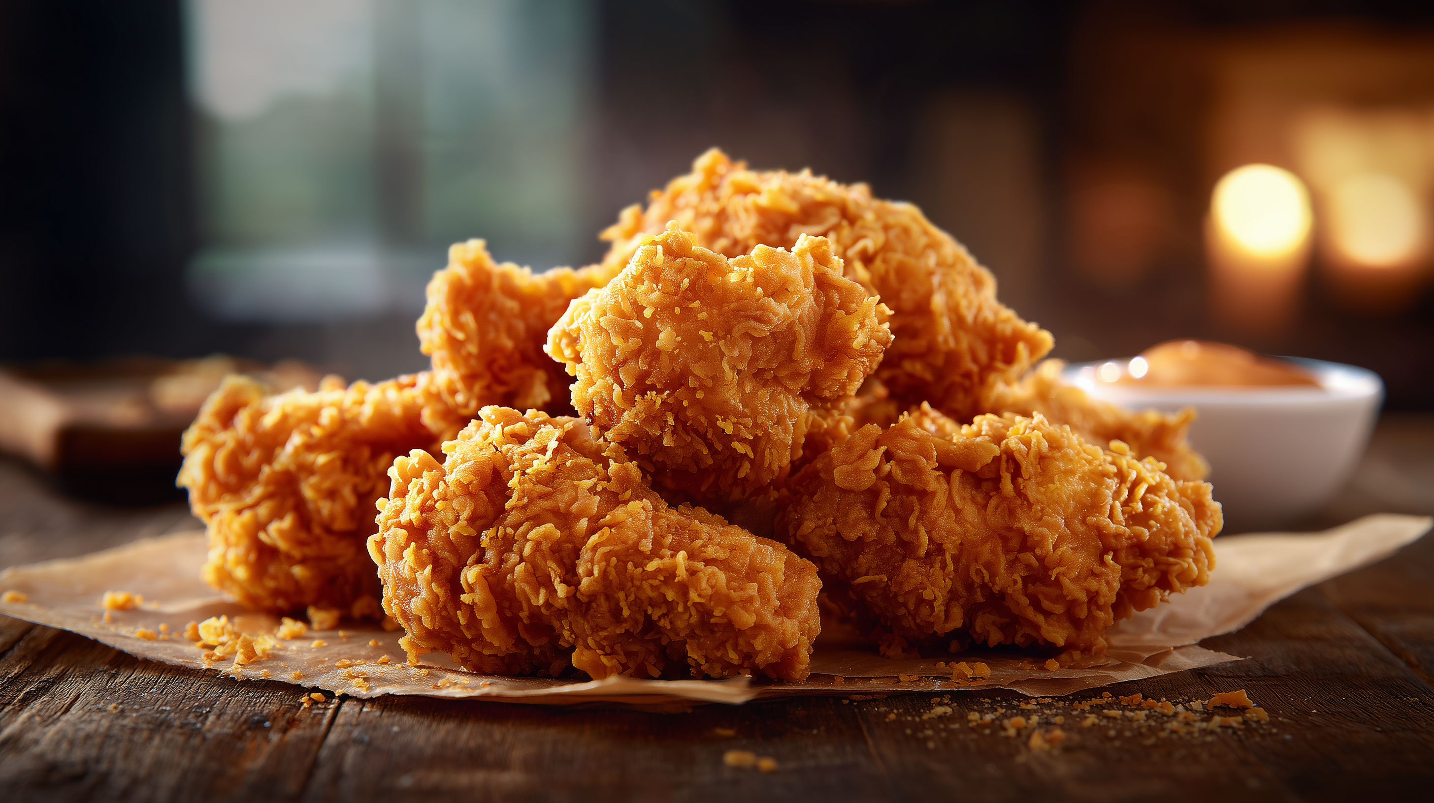 fond d'écran Poulet frit 4k 3840x2160 téléchargement gratuit